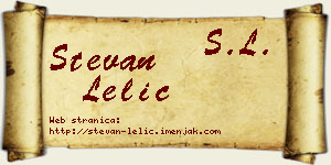 Stevan Lelić vizit kartica